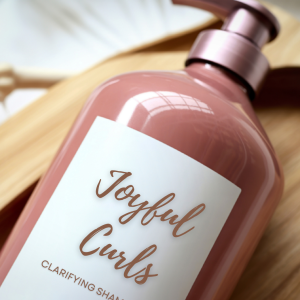 bottle of a newly developed ethnic haircare line